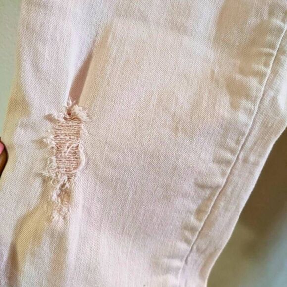 Zara Trafaluc Jeans Women's Size 4 Dusty Rose Slim Fit Cropped Y2K Core Denim - Picture 12 of 16